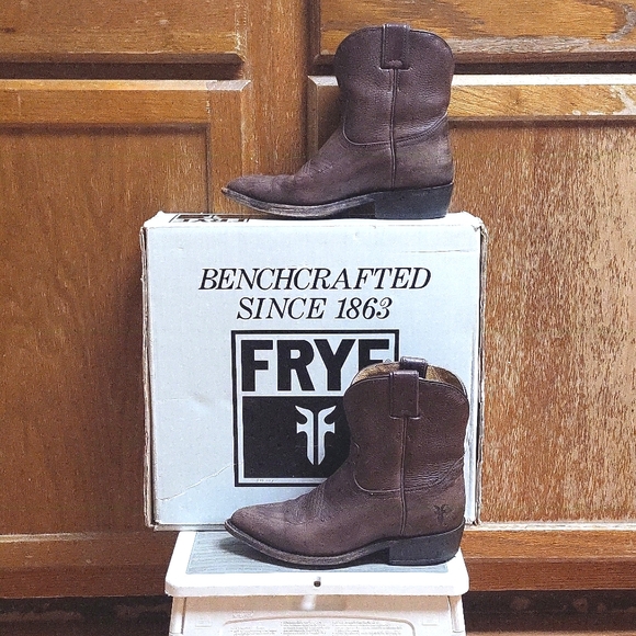 FRYE Billy Short Western Ladies Boots 6M - Picture 1 of 16